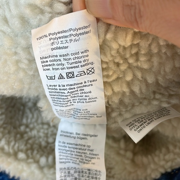 Altered! NWT. Madewell Oversized 3X Denim Jacket in Donaway Wash: Sherpa Edition - Picture 12 of 15